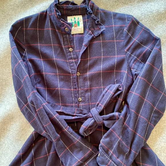 KJP Cozy Cabin Flannel Dress, EUC - Picture 3 of 4